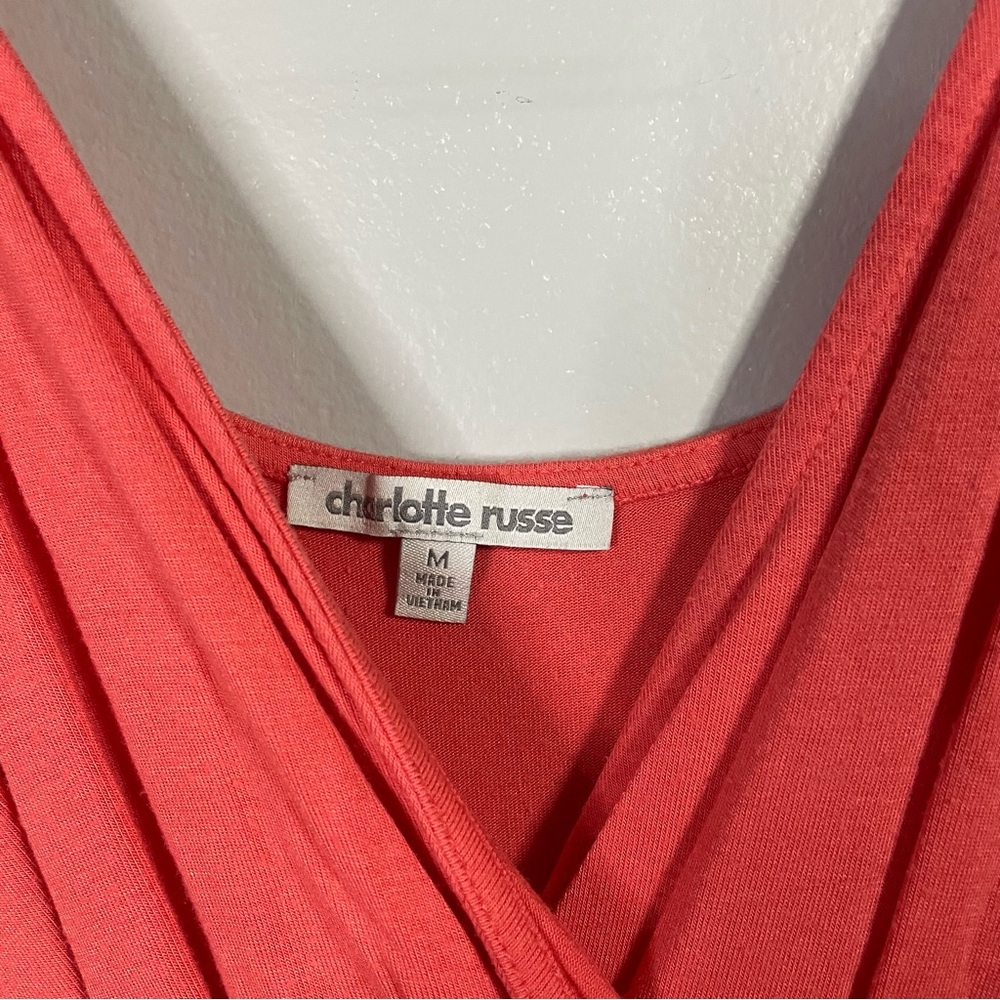 Charlotte Russe Stretchy Casual Spaghetti Strap Sleeveless Romper Size Medium - Picture 3 of 6
